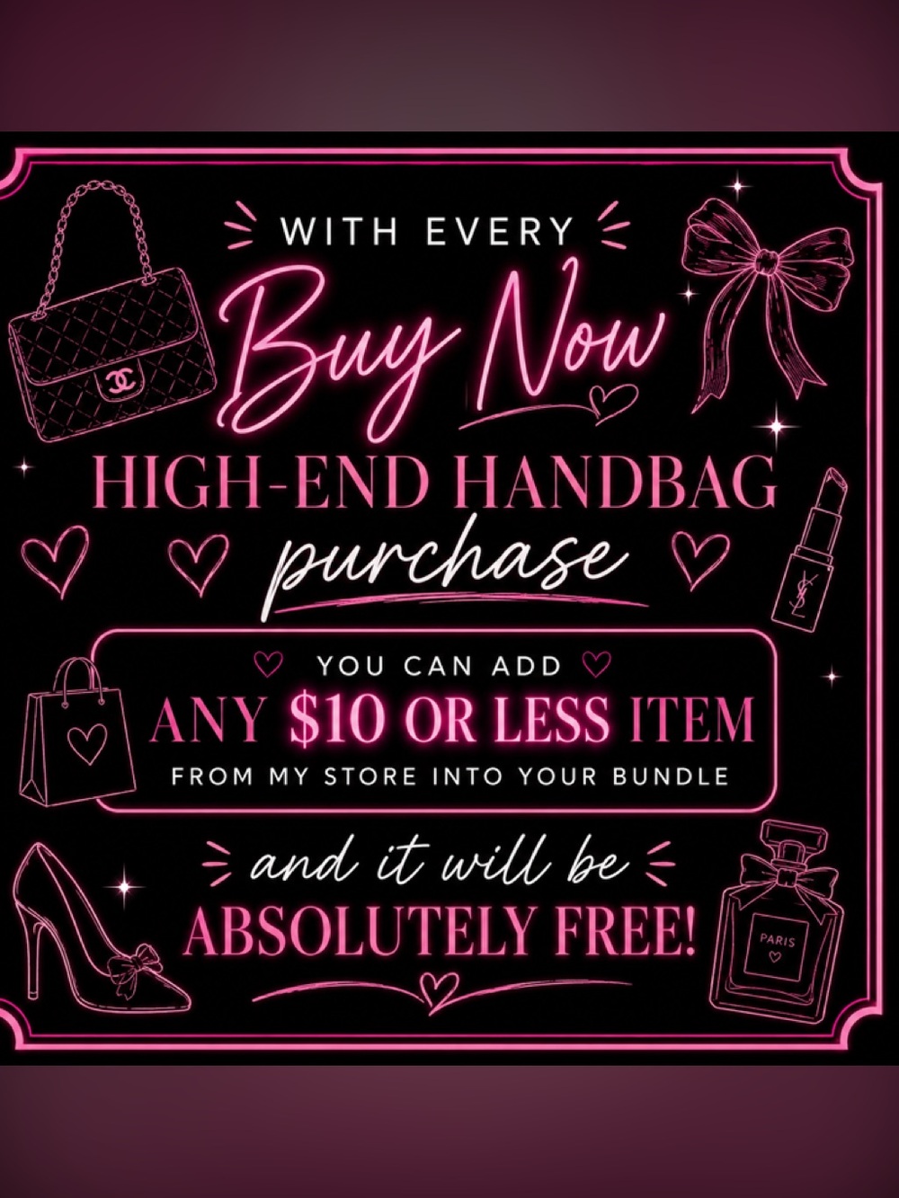 Gift with purchase! Please take advantage of this deal.